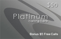 Platinum Phonecard $50
